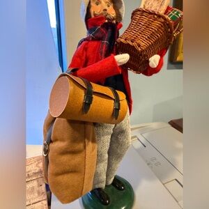 Byers Choice Caroler “The Traveler “ with bags & gifts.$49